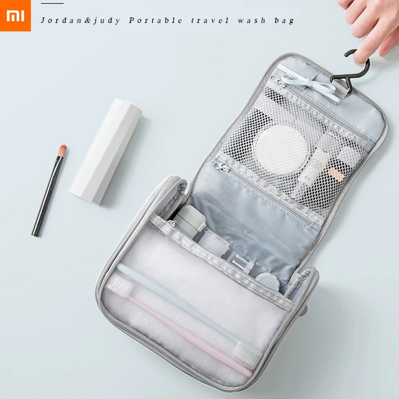 Xiaomi jordanjudy портативная дорожная сумка для мытья кожи косметическая сумка для хранения разумная перегородка подвеска дизайн