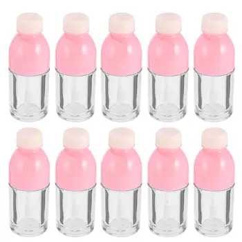 

10pcs Small Lip Gloss Bottles Plastic Transparent Empty Lip Gloss Tube Lip Glaze Bottles Empty Lip Gloss Containers