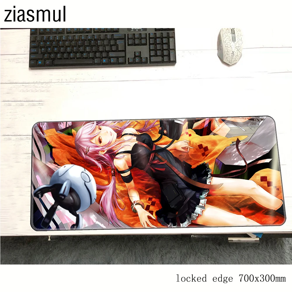 Guilty Crown padmouse подставка для запястья 70x30 см игровой коврик для мыши игровой компьютерный стол Kawaii коврик notbook mousemat pc