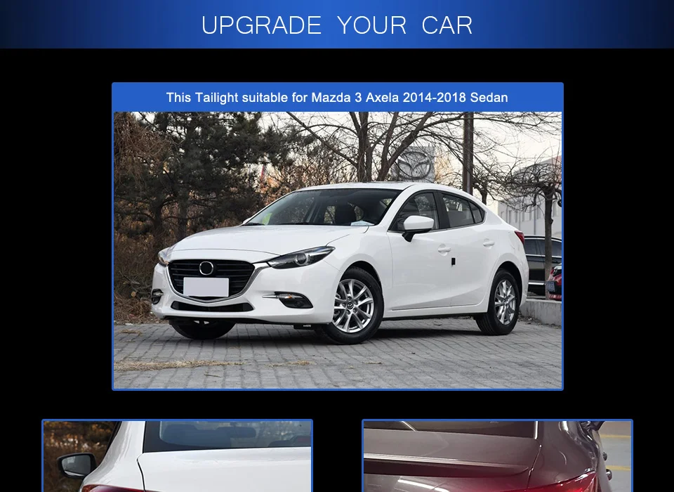 Задний фонарь для автомобиля- Mazda 3 Axela светодиодный задние фары, противотуманные фары Дневные ходовые огни DRL Тюнинг автомобилей Автомобильные аксессуары
