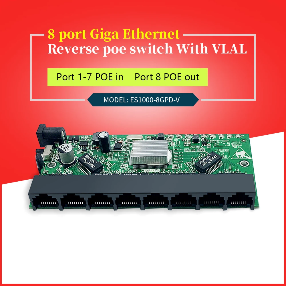 GPON/EPON решение поставщика с VLAN 8 Порт 10/100 м и 10/100/1000 realtek RTL8370N обратное питание POE