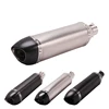 38-51mm Motorcycle Exhaust Tip Muffler Vent Pipe Modified Stainless Steel Carbon Fiber 460mm