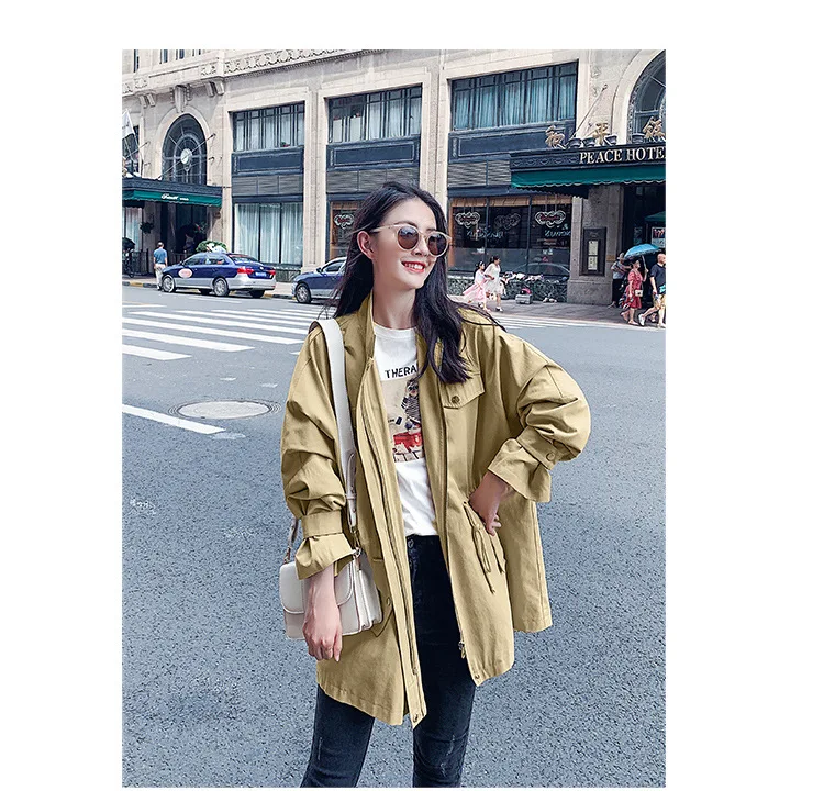 Photo Shoot Coat Women's Spring And Autumn 19 Popular New Style Korean-style Loose-Fit BF Students Short Short-height waitmore T