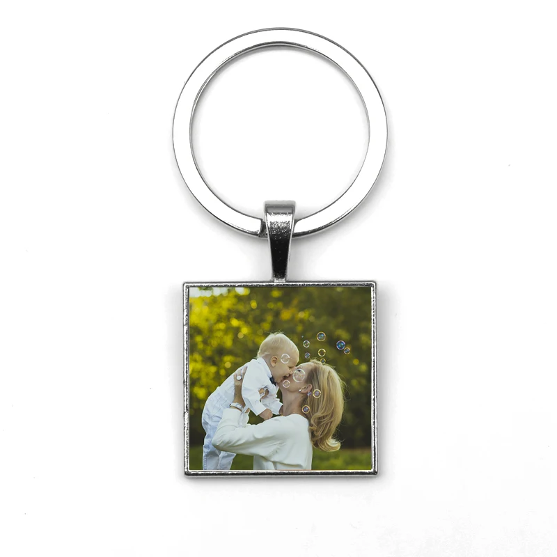Брелок для портрета семьи Personalizeds оригинальный квадратный брелок фотосъемки