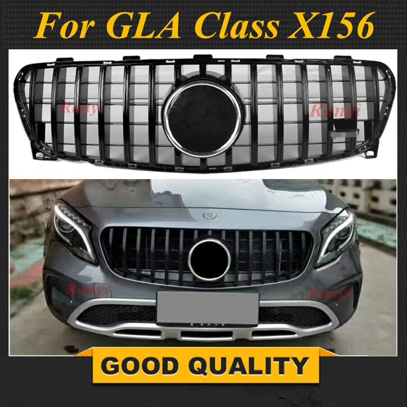 Автомобильная передняя решетка подходит для новых meedes GLA X156 класса Facelift GLA200 GLA250 GLA260 Комплект кузова для бампера гонок решетка