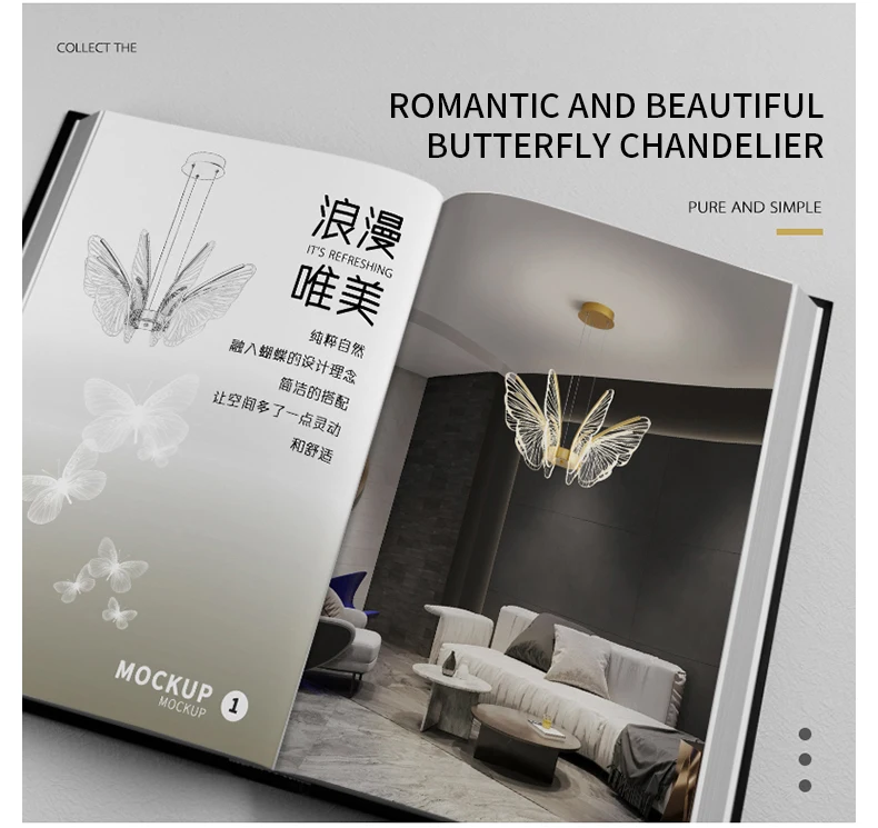 bubble chandelier Light luxury Nordic net red butterfly master bedroom chandelier dining room chandelier dining room atmosphere creative simpleneW wayfair chandeliers