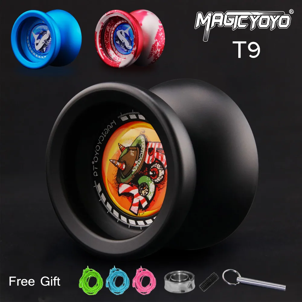 

Magicyoyo T9 professional kids toys matte surface responsive and unresponsive replaceable with stickers yoyo ball classic toys