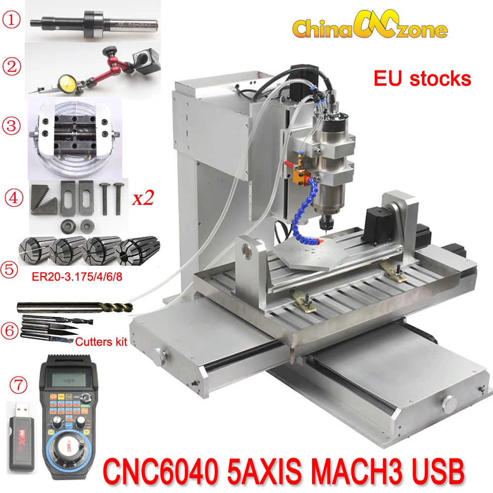 6040 5 Axis Cnc Router Engraving Machine With Ball Screw Cnc Pillar Type Cnc Wood Aluminum Copper Metal Milling Machine Cnc Metal Milling Machine Cnc Router Woodmilling Machine Cnc Aliexpress