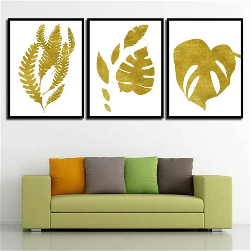 Nordic-Style-Golden-Banana-Leaf-Painting-Canvas-Artwork-HD-Printed-Minimalist-Posters-Wall-Pictures-For-Home.jpg_640x640 (3)