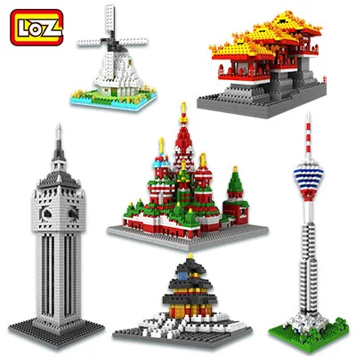 

LOZ Building Blocks Building Model Inserted Building Blocks Educational Diamond Granule Building Blocks Castle 93757 Scene Toy