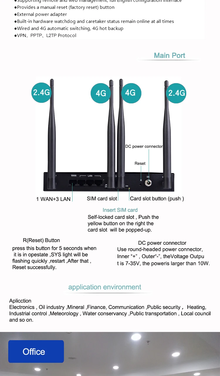 Мобильный телефон 3g 4g маршрутизатор wifi 12v со слотом для Sim карты брандмауэр маршрутизатор VPN Беспроводной 300 Мбит/с