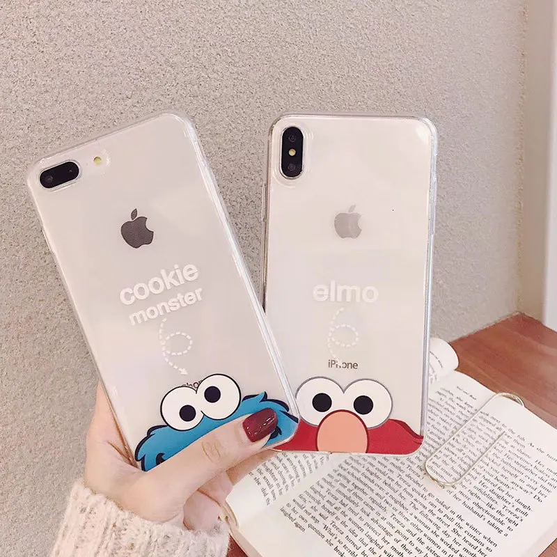

Cartoon Sesame Street iPhone Phone Case INS Online Celebrity Xs MAX for Apple 8plus Protective Case 7p Soft XR