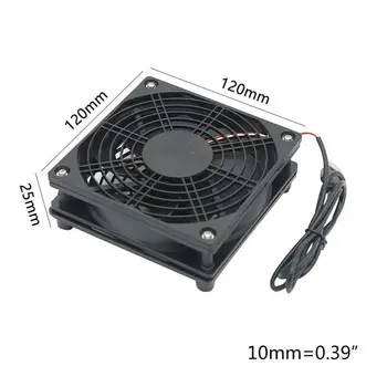 

DIY Cooling Fan DC5V USB Power Silent Fan Cooler for Router TV Box Radiator E65A
