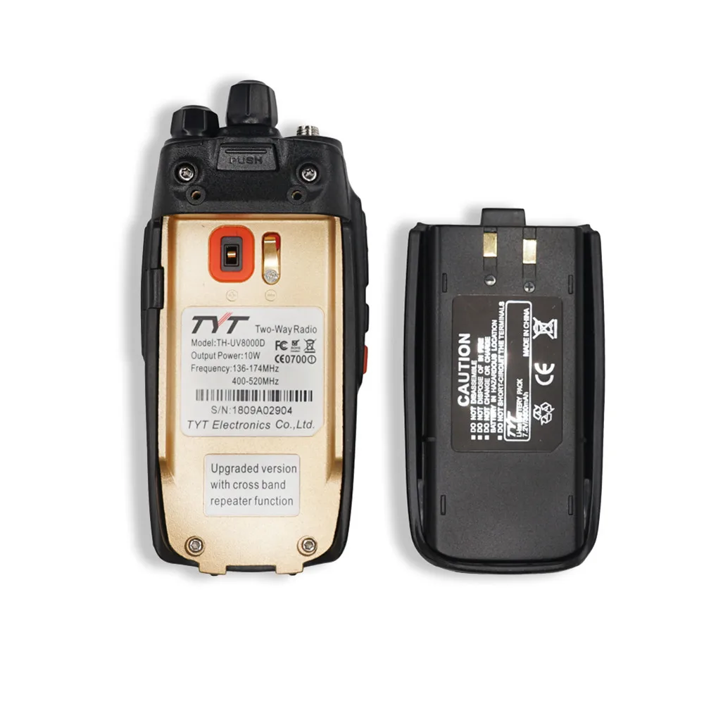 BAOFENG TYT TH-UV8000D 10 Вт 3600 мАч UHF VHF Двухдиапазонный портативный радиоприемопередатчик портативная рация 10 км функция перекрестного ретранслятора