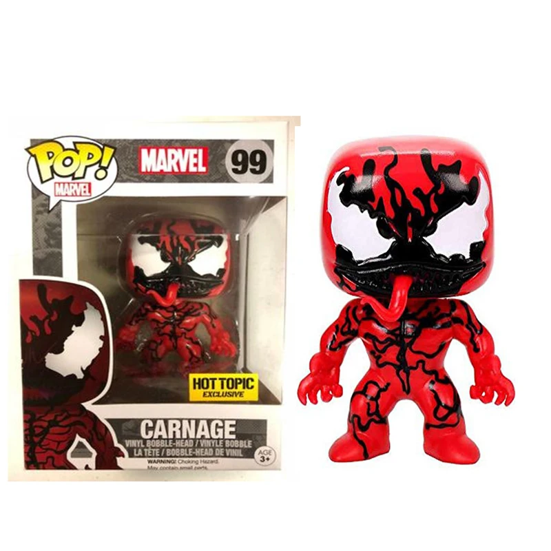 FUNKO POP The Last Spider-Man Venom, Классическая фигурка, ПВХ, фигурка, модель, детские игрушки, подарок на день рождения, Рождество - Цвет: 99with box