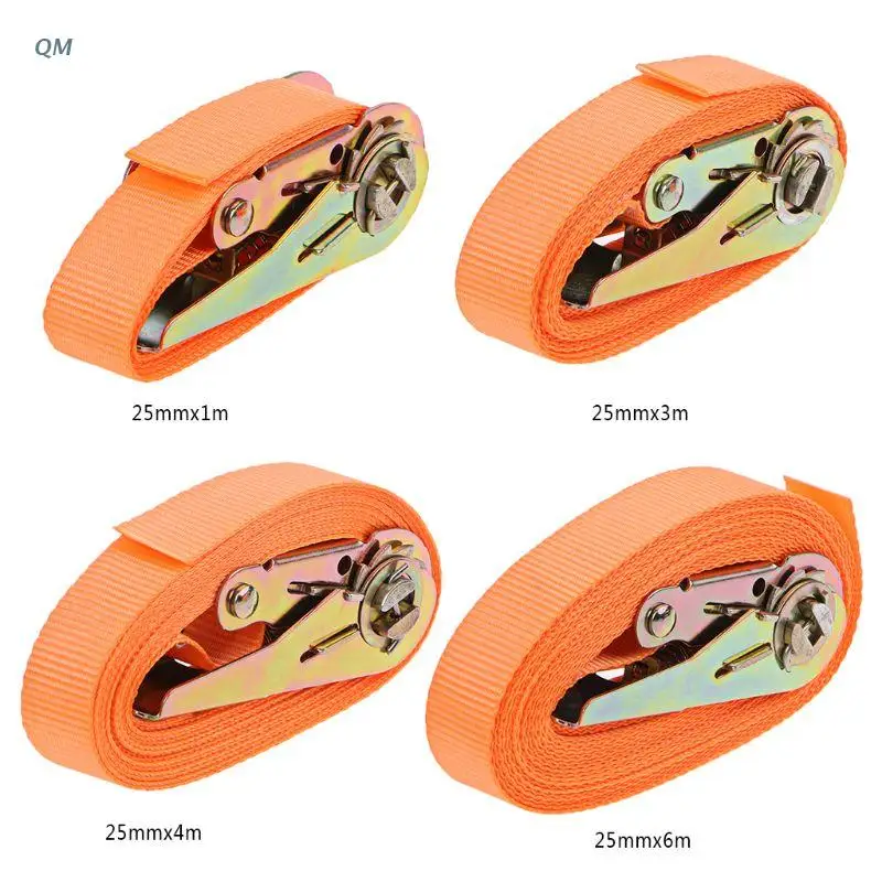 Porable Heavy Duty Tie Down Cargo Strap Luggage Lashing Strong Ratchet Strap Belt With Metal Buckle 13MF