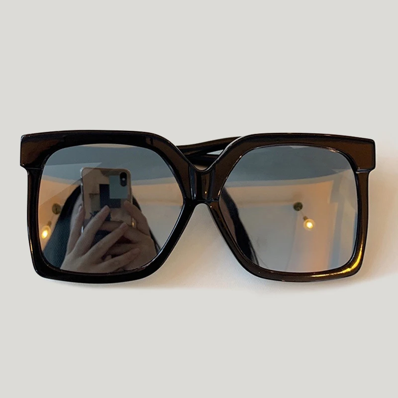 No.7 Sunglasses Квадратные Солнцезащитные очки большого размера для женщин и мужчин,, фирменный дизайн, ацетатная оправа, Винтажные Солнцезащитные Очки - Цвет линз: No.7 Sunglasses