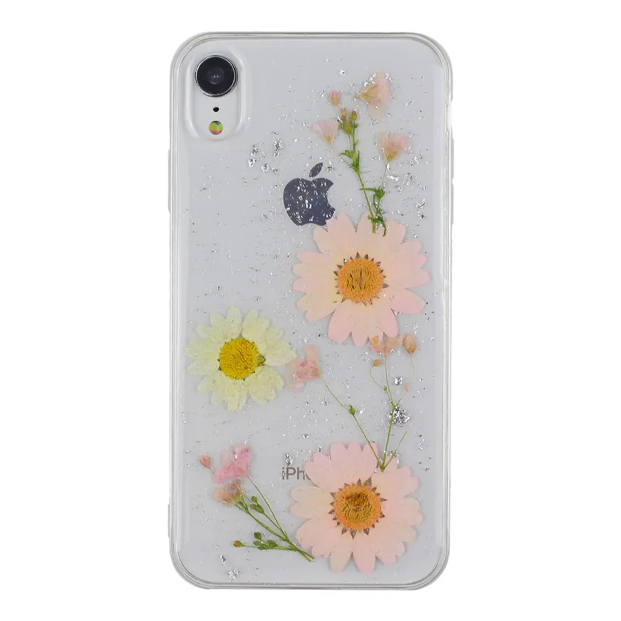 Real Dried Flowers Cute Transparent Soft Case For iPhone 11 X 6 6S 7 8 Plus 11 Pro Max Phone Cover For iphone XR XS Max Case - Цвет: 23