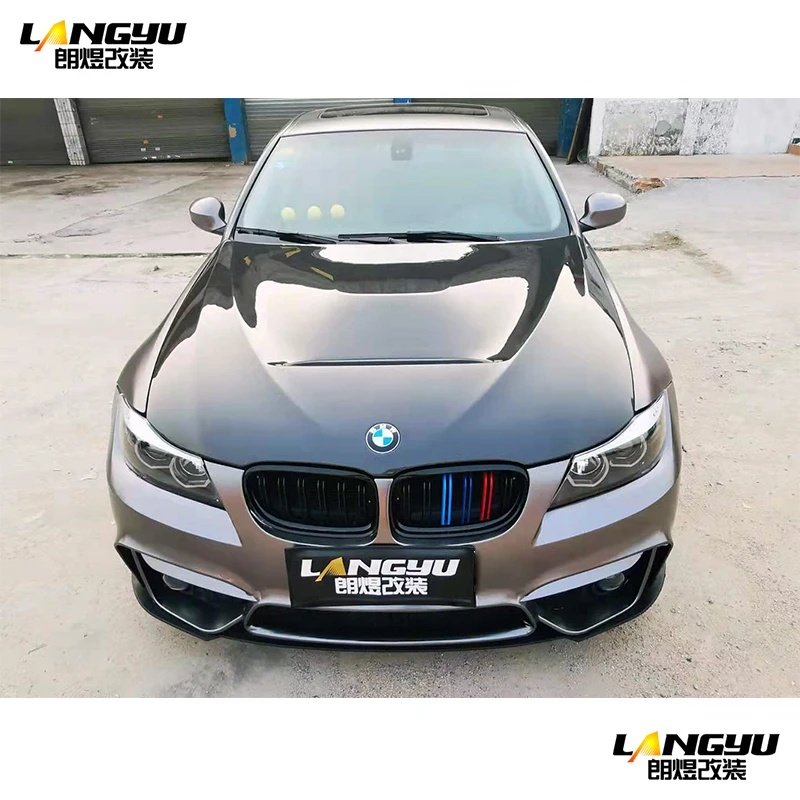 Для BMW 3 серии E90 Седан Facelift 2008 2009 2010 2011 GTS Стиль углеродного волокна капота Крышка спойлер США Продавец