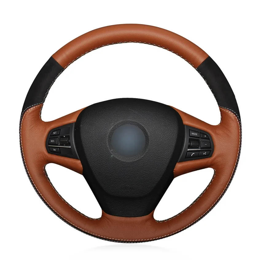 Чехол из натуральной кожи для BMW F25 X3 2011 2017 F15 X5 2014 чехол на руль F25|Чехлы руль| |