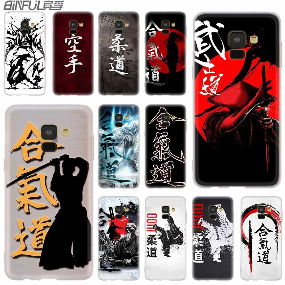Японский aikido Judo чехол силиконовый для Samsung A50 A70 A80 A30 A40 A90 A6 A8 A9 A7 A5 A3 Plus 2018 2017 2016