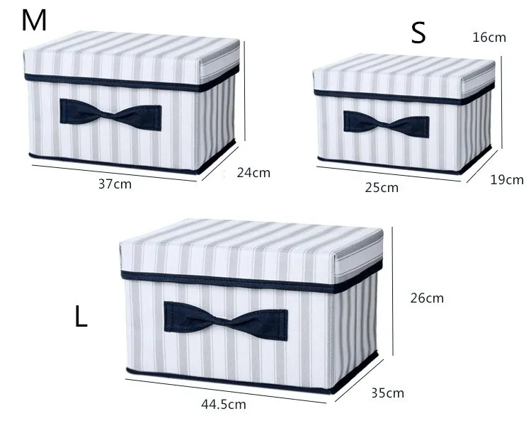 Nova dobravel nano-tecido caixa de armazenamento de roupas organizador tamanho grande Meias de armazenamento de underwear organiz