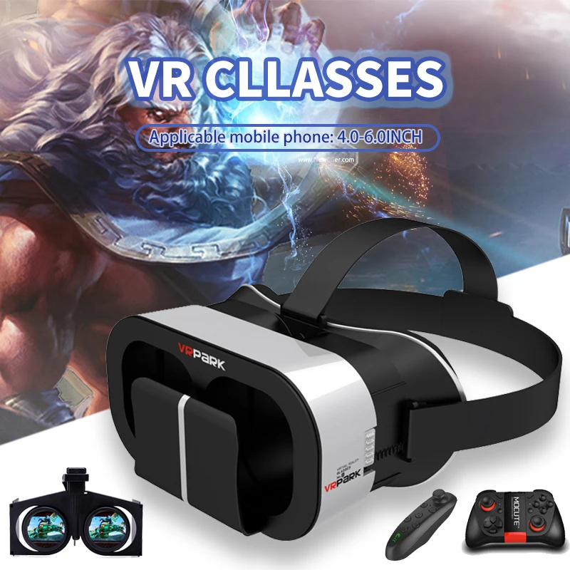 VRPARK V5 3D VR Очки виртуальной реальности Box 3 D очки для фильмов гарнитура шлем