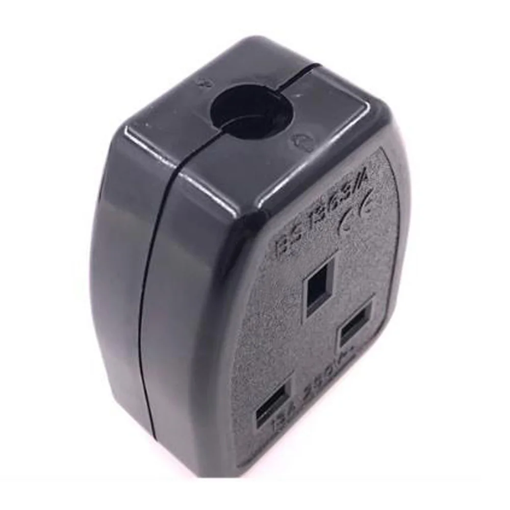 13A 250V universal electrical free-welding assembly socket Hong Kong UK Singapore BS1363 wiring female socket Black White Copper