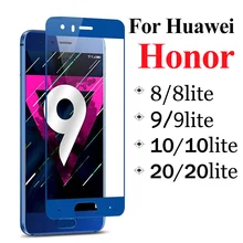 Защитное стекло Full Honor 9 Lite для Huawei Honor 9 8 10 20 Light 8lite 9lite 10Lite 20lite защита для экрана закаленное