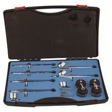 6 шт./компл. Аэрограф набор 0,3 и 0,35 чашка мм 22 и 7CC Гравитация и сифон мелкий спрей окрашенный двойной набор распыляющих пистолетов искусство ногтей ASG00TD-612