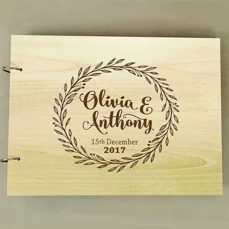 Rustic Wedding Guest Book, Guest Book, Photo Albums, Engraved Sayings, Wedding Souvenirs Decoration