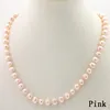Natural pearl jewelry Wholesale jewelry  Beautiful! Hot  new fashion 8-9MM White Freshwater Cultured Pearl necklace 18
