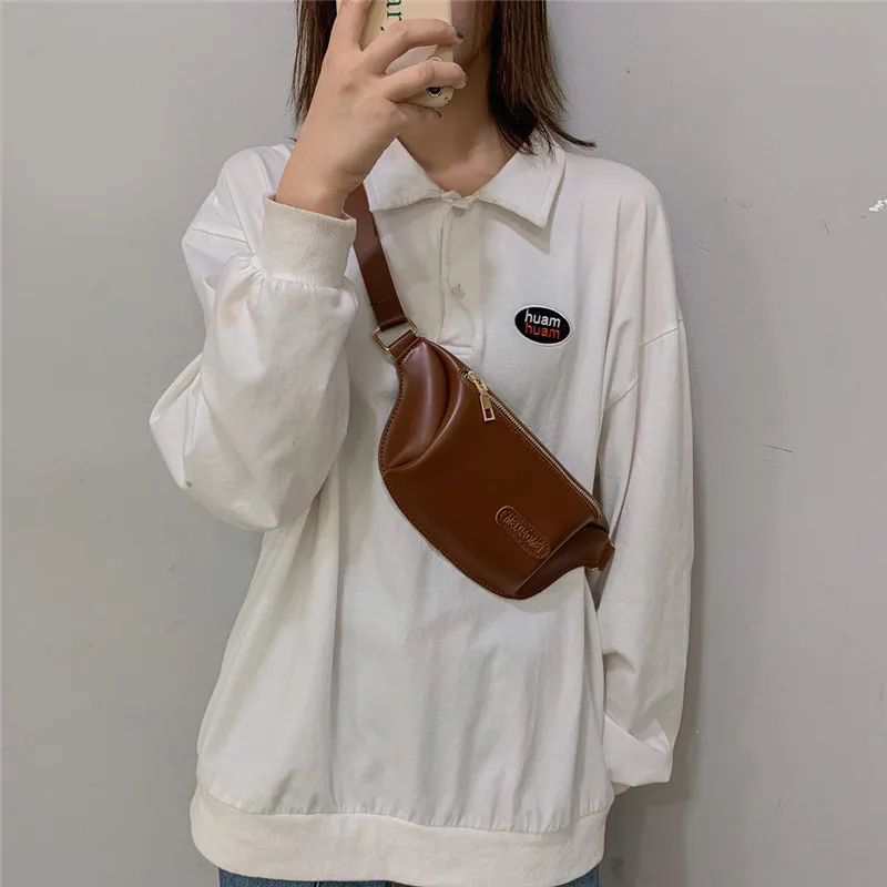 Модная поясная сумка-банан, бренд, водонепроницаемый спортивный пояс, сумка для живота, Женская поясная сумка из искусственной кожи, сумка на плечо, нагрудная сумка#40