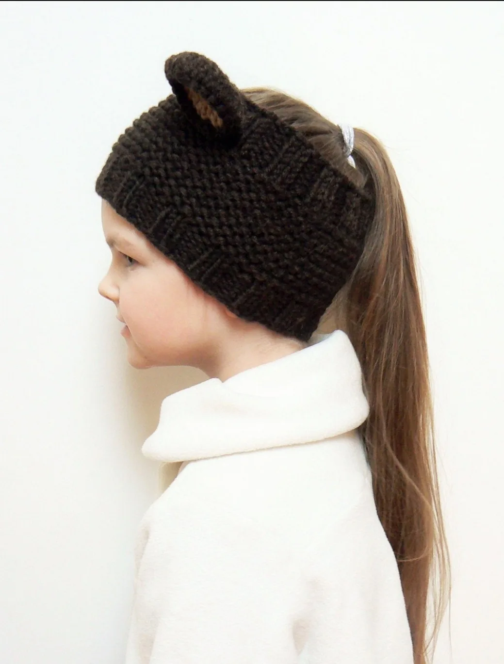 children Cute Solid Knitted turban bonnet cap