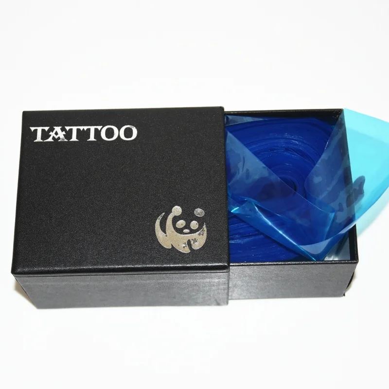 Pro 100pcs Medical Blue Plastic Tattoo Machine Clip Cord Sleeves Covers Bags |