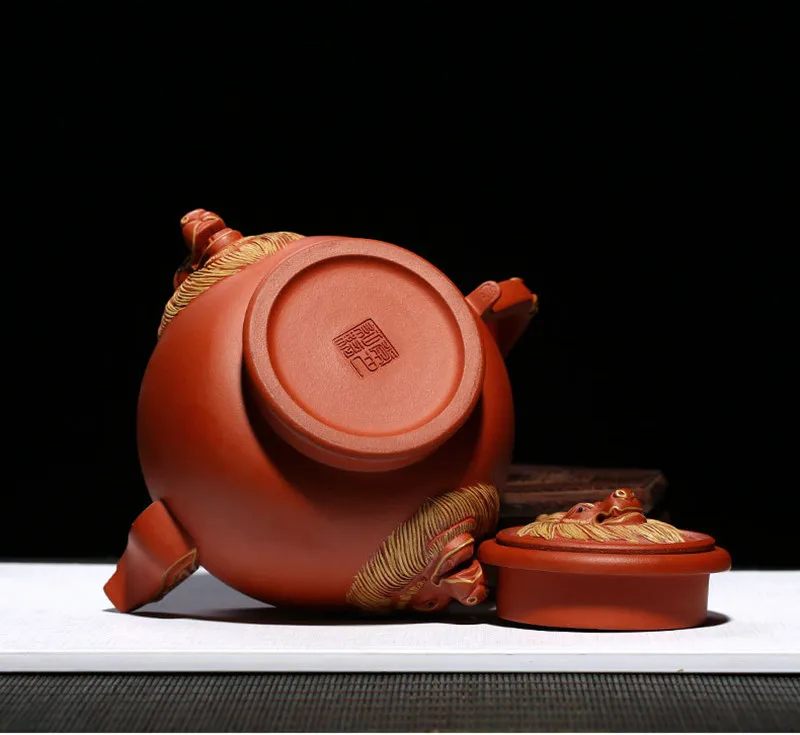 Китайский Исин Глиняный Чайник Gongfu китайский чайный набор керамический чайник 590 мл Новое поступление высокое качество с подарочной коробкой безопасный упаковщик