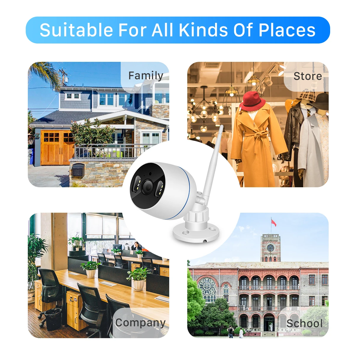 Tuya камера 1080P облачная WiFi уличная IP Google камера 4X цифровой зум камера наблюдения поддержка Amazon Echo Show ChromeCast
