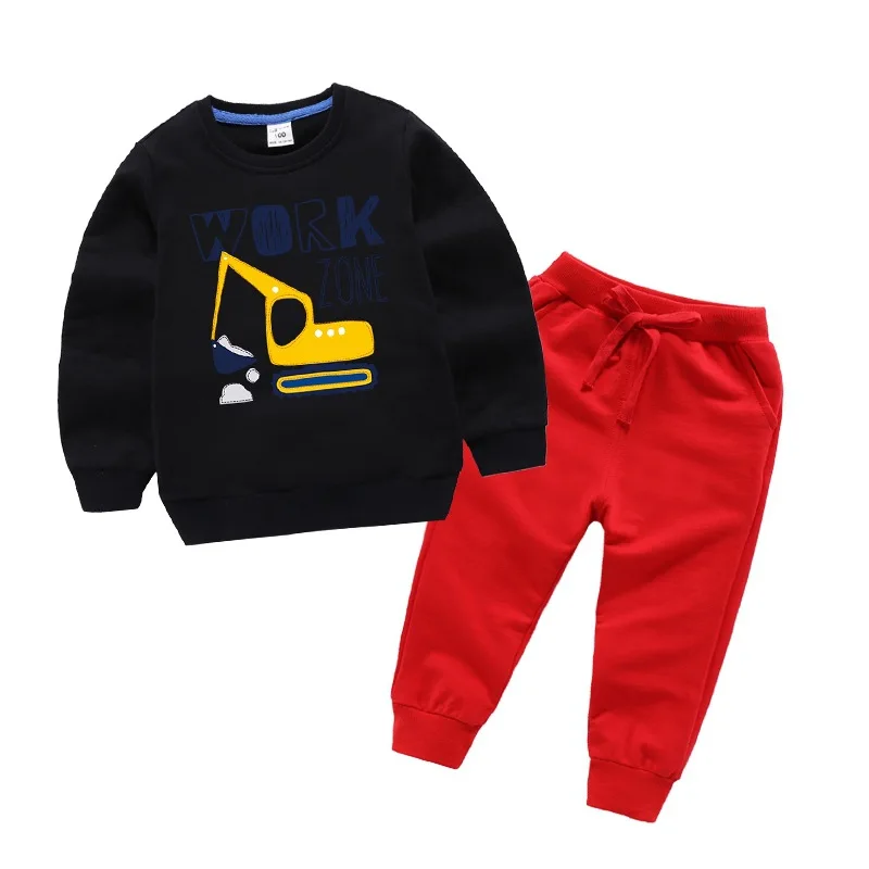 

Christmas Autumn Character Sport Sweatshirt Autumn Set Children Girls Kids Clothes Set Kids Boys Coats Warm Wool Pants Suit