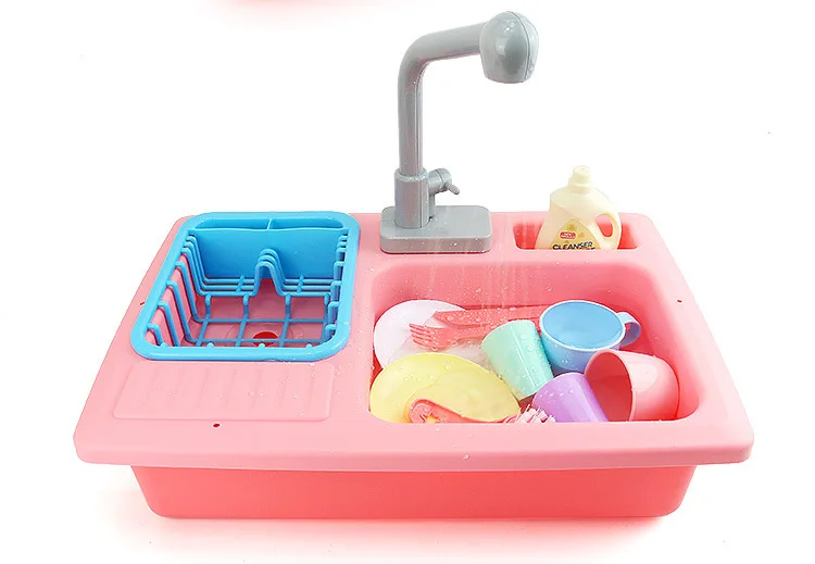Набор для мытья посуды, подарок для девочки, 11 шт., имитация ребенка, ролевые игры, кухонный инструмент для мытья, игрушки для воды, обучающая стиральная машина