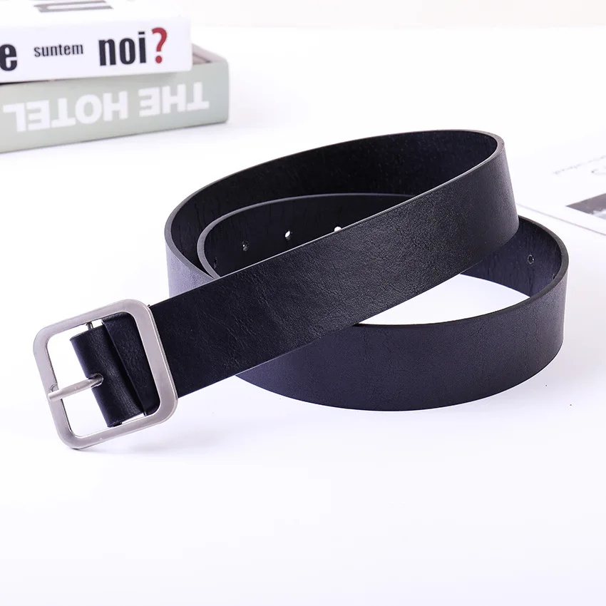 

2020 New Ladies Pin Buckle Belt Ladies Korean Style Simple and Versatile Pants Belt Casual Fashion Decoration Wide Waist