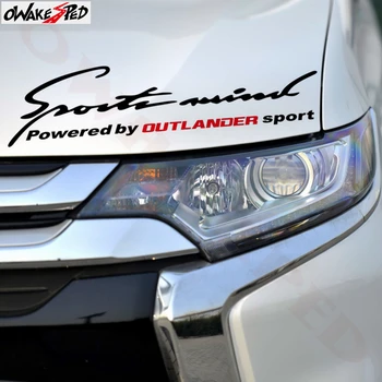 

2PCS Car Lamp Eyebrow Decor Decal Sport Styling Reflective White Red Sticker Vinyl Decal For Mitsubishi Outlander Body Stickers