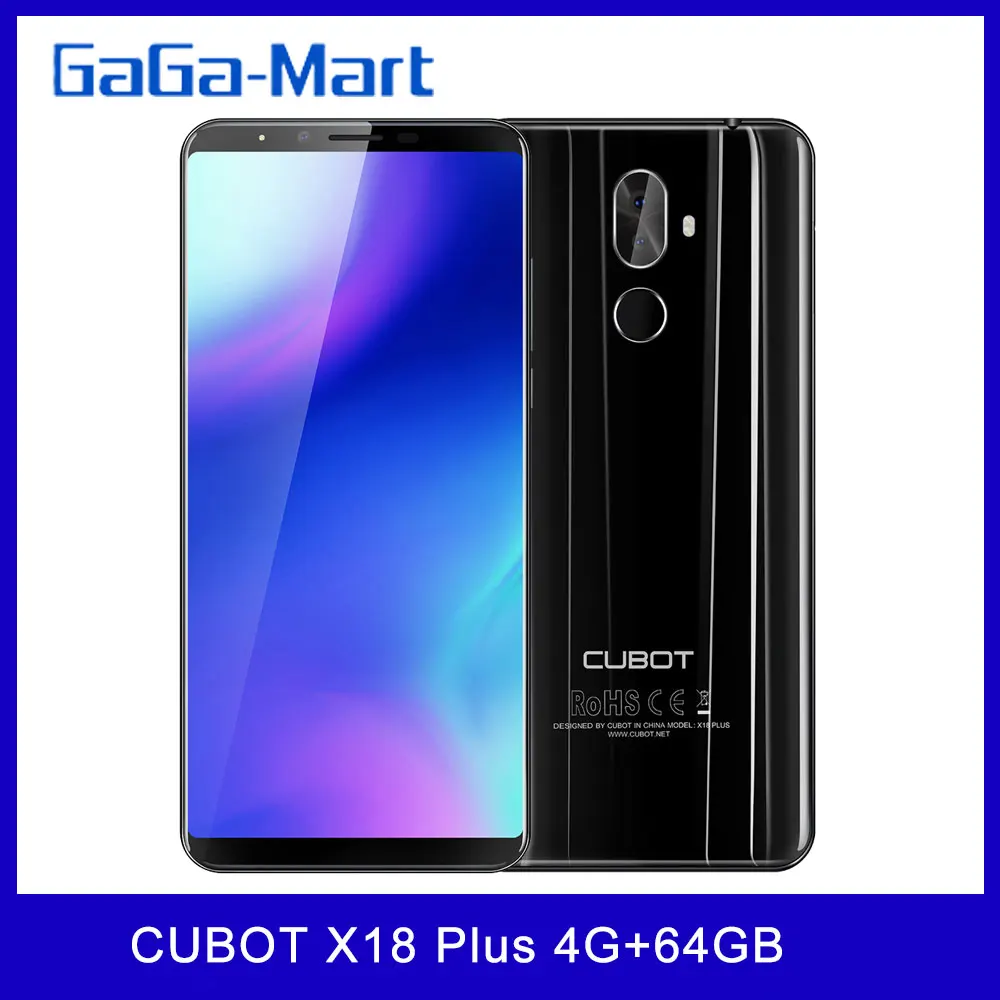 CUBOT X18 Plus смартфон с восьмиядерным процессором ОЗУ 4 Гб ПЗУ 64 ГБ 20 Мп + 2 МП 13