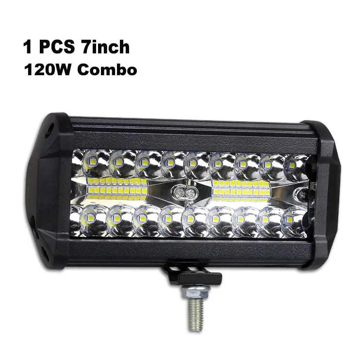 1Pcs combo 120W Nlpearl " 7" автомобильный светильник в сборе 54 Вт 120 Вт комбинированный балки противотуманный светильник s для автомобилей Светодиодный рабочий светильник для внедорожника трактора 4x4 SUV - Цвет: 1Pcs combo 120W