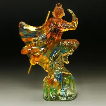 

glass living room Feng Shui Qitian Dasheng family monkey ornaments