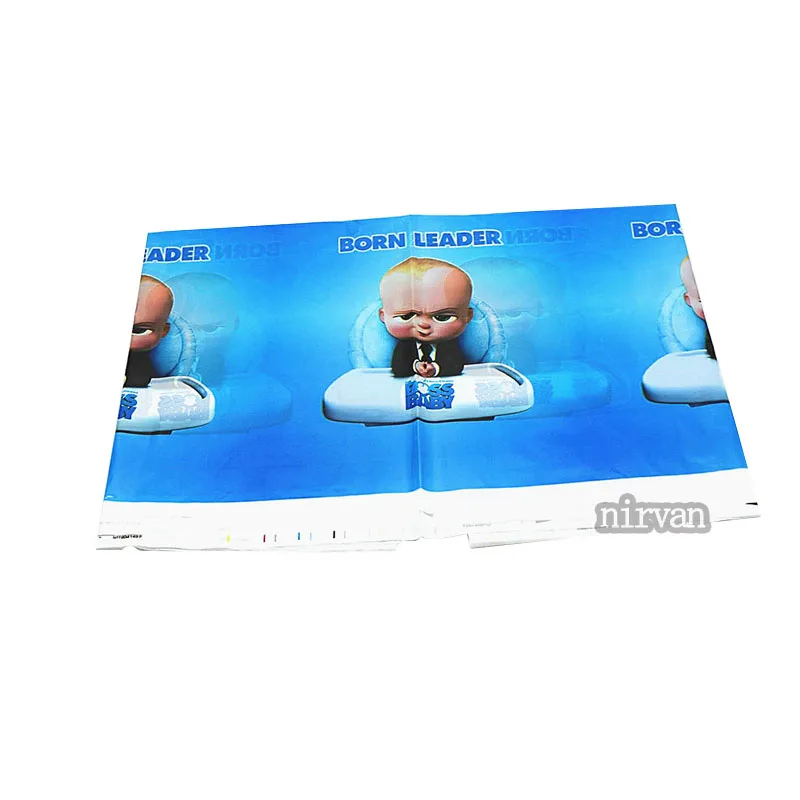 Чашки+ тарелки+ скатерть+ салфетки+ выдув мультфильм так милый босс ребенок день рождения вечерние disapoable посуда Средний набор для 10/20 детей