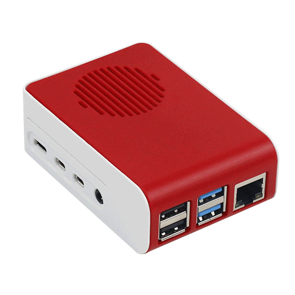 Мини-корпус, сменный охлаждающий чехол, прочный корпус, светодиодный вентилятор, устойчивый к царапинам, для 4 моделей B - Цвет: Red White
