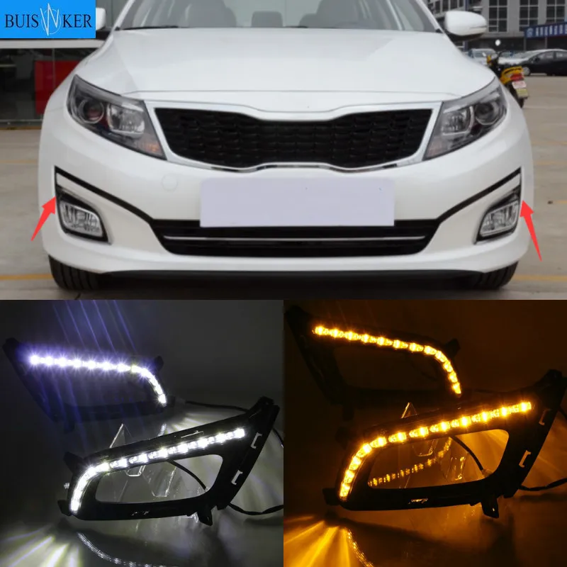 

Дневные ходовые огни, противотуманные фары, 1 пара, для KIA Optima K5 2011 2012 2013 2014