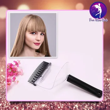 

2 In 1 Accessories Portable Plastic Hair Trimmer Fringe Cut Tool Bangs Comb Home Modelling Tools