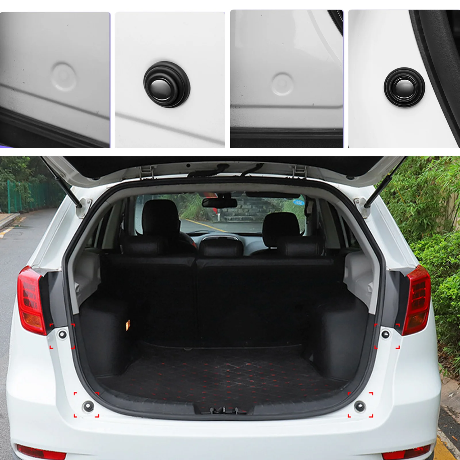 10 Pcs Silicone Auto Door Shock Stickers Absorber Shock Pad Switch Buffer Absorber Car Accessories Universal shock absorber buffer shock absorber cushion