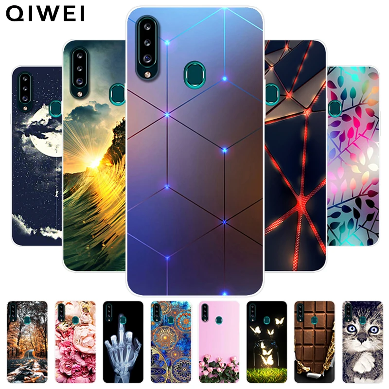Чехол для Samsung A20S 6 5 дюйма модная мягкая задняя крышка из ТПУ Galaxy чехлы телефонов